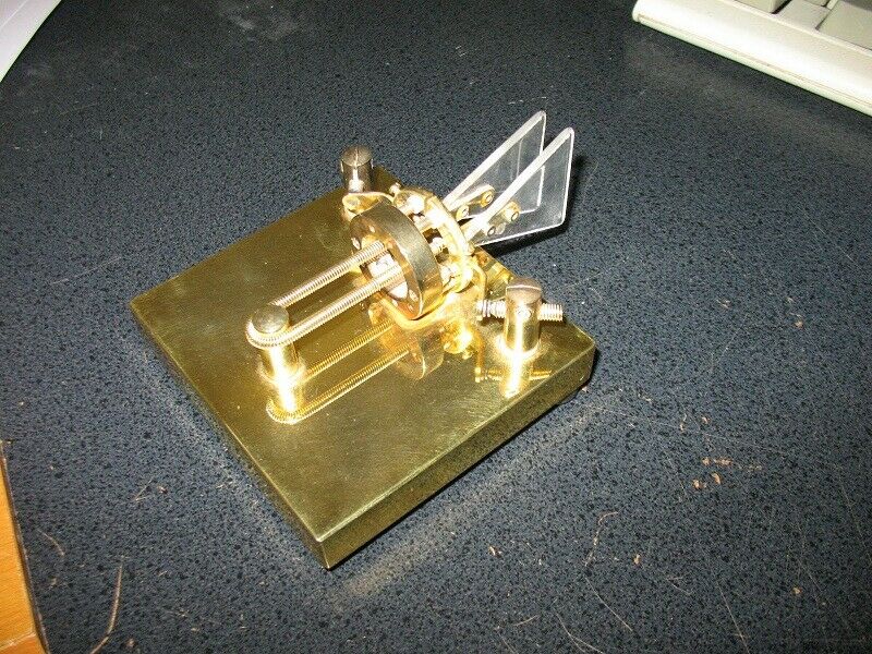 Rare Gold Plated Bencher By-3 Paddle Morse Ham Radio