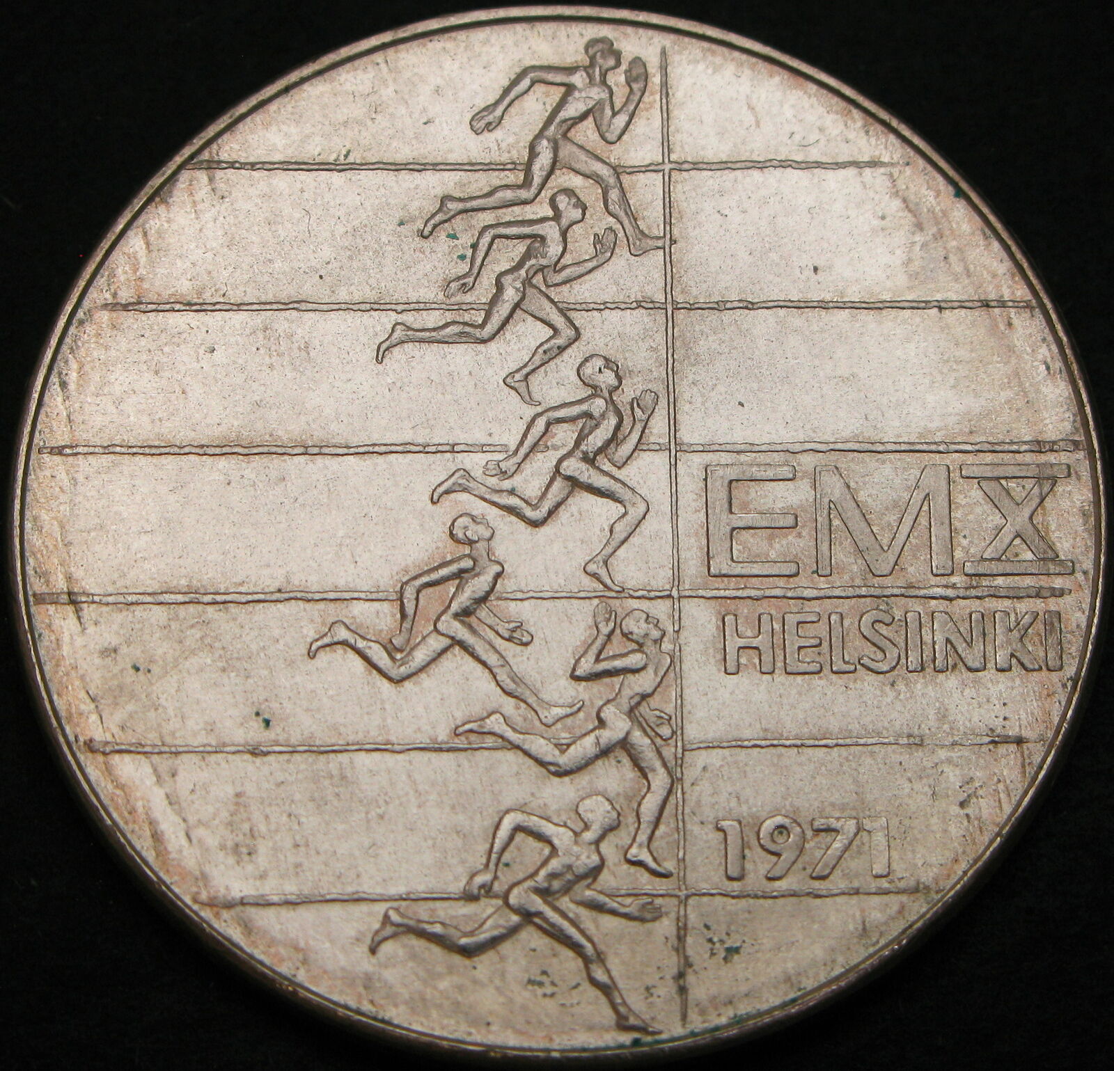 Finland 10 Markkaa 1971 - Silver - Athletic Championships - Aunc - 3937 ¤