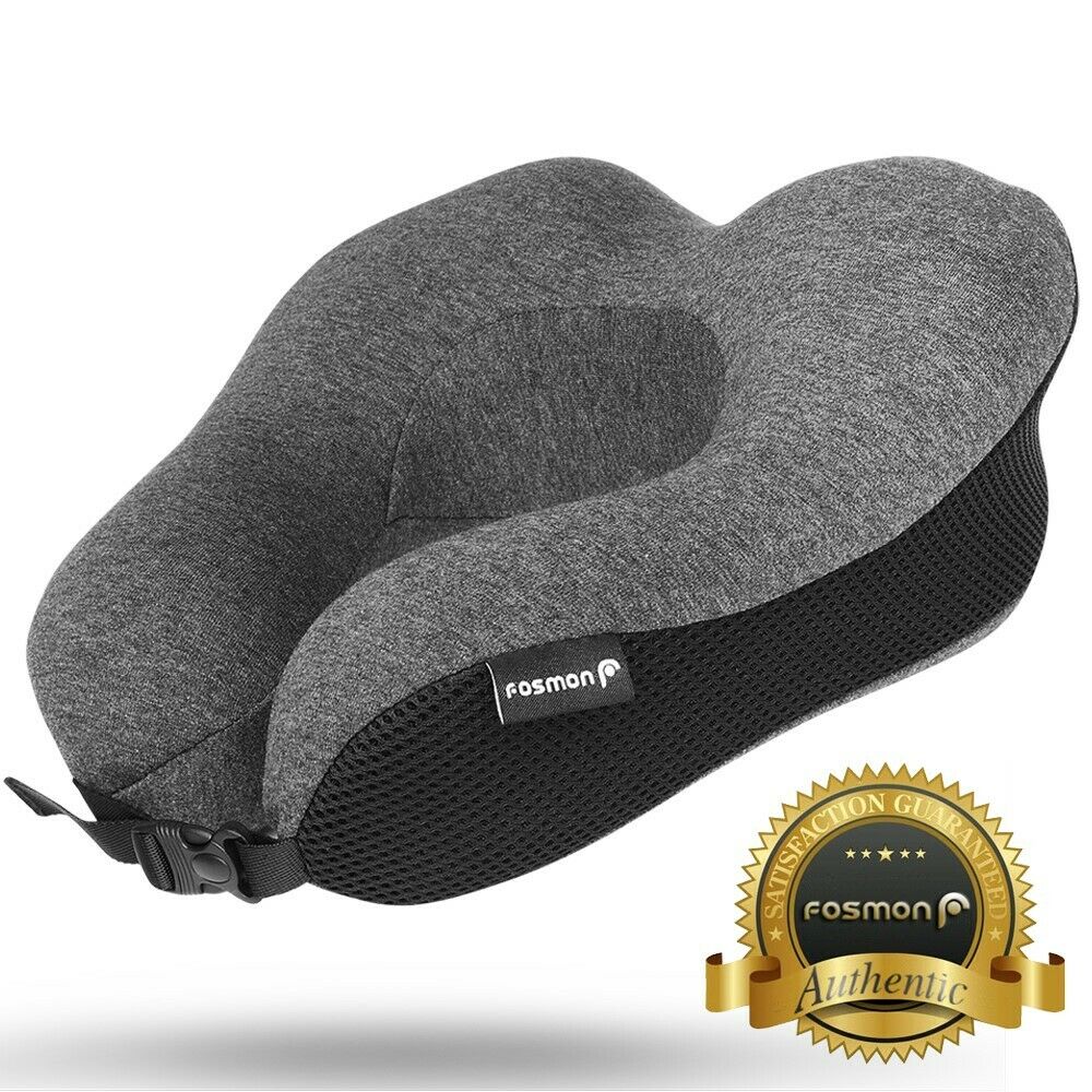 U-shaped Memory Foam Rebound Travel Pillow Neck Support Head Rest Airplane Sleep