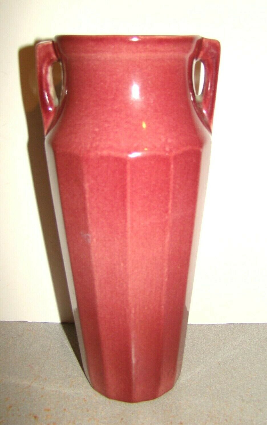 Red Wing Art Pottery Maroon Red #154 Vase