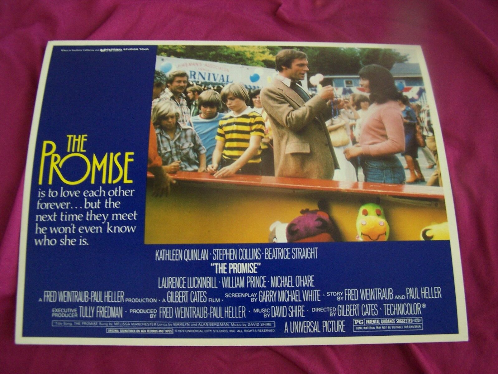 The Promise -1979 Movie-lobby Card Kathleen Quinlen - Stephen Collins Drama
