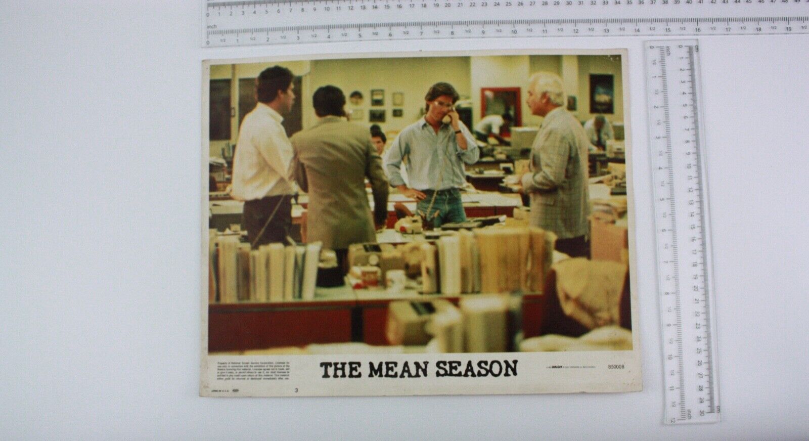 The Mean Season Original Us Lobby Card 1980s Richard Jordan C7