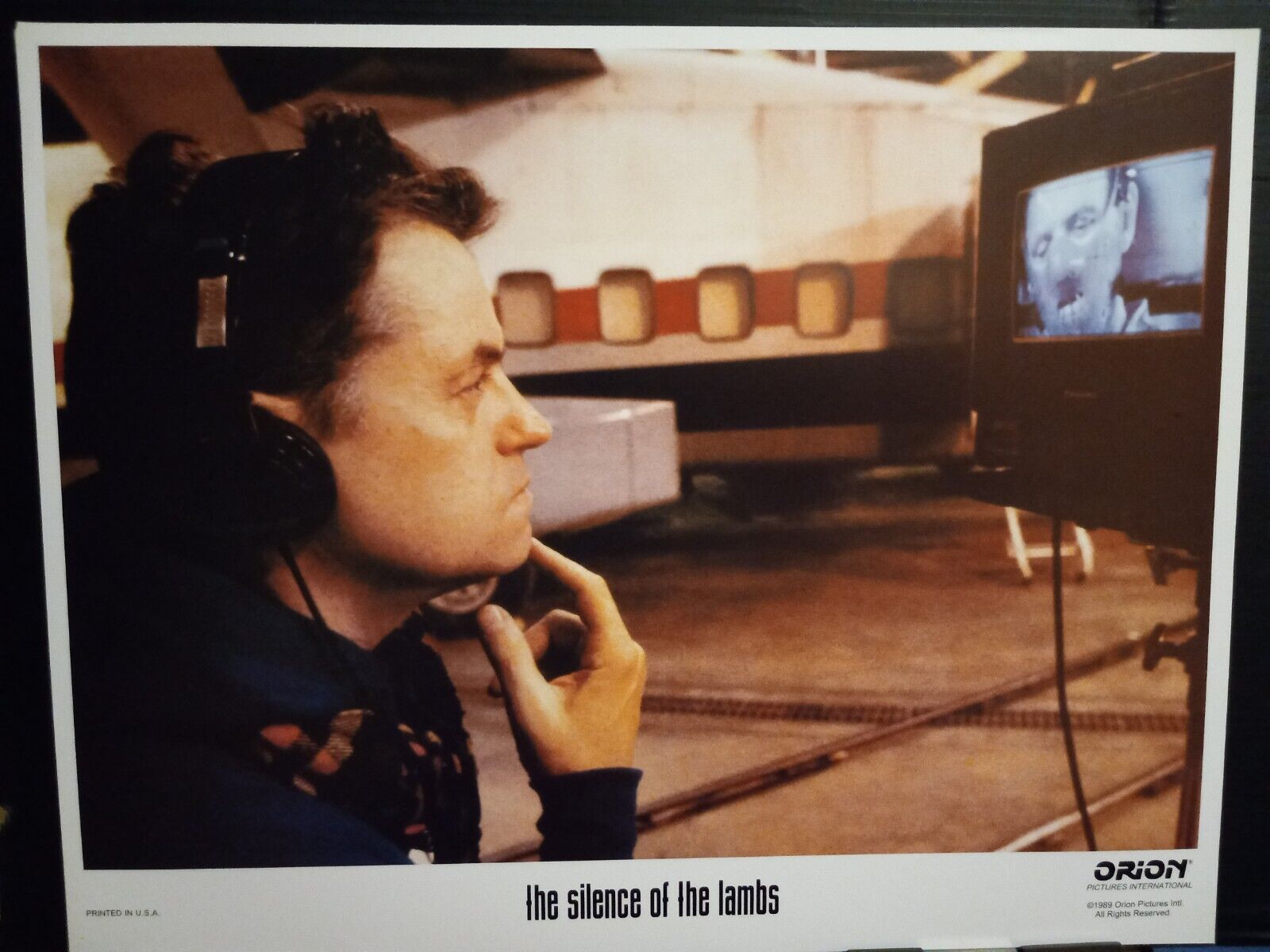 Lobby Card 1989 Silence Of The Lambs Director Jonathan Demme Watching Hopkins