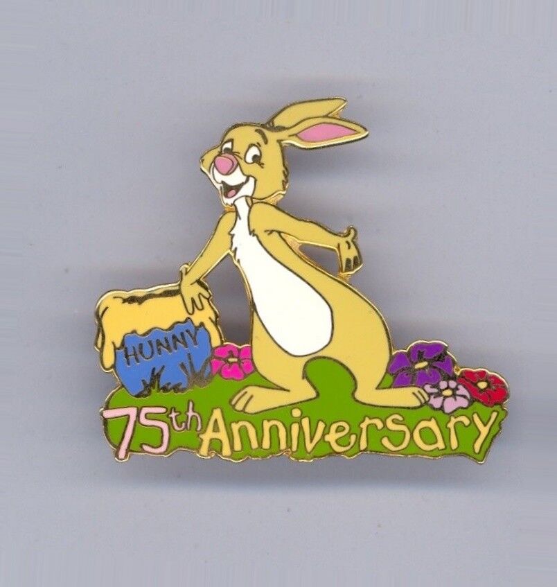 Disney Auctions 75th Winnie The Pooh Friend Rabbit Hunny Pot Le 100 Pin Htf