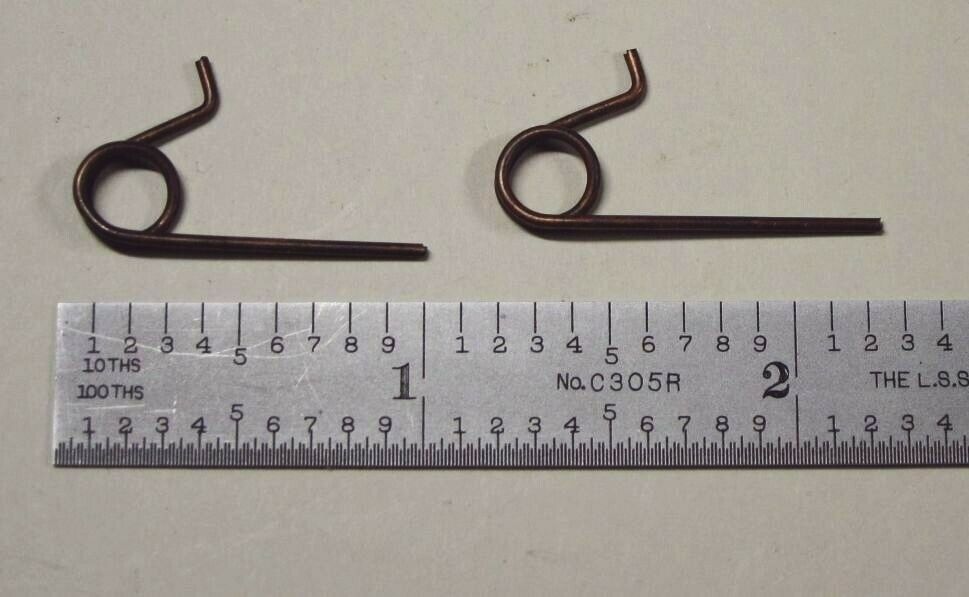 Reproduction Aged Bronze Torsion Springs For Some Pre-1900 Telegraph Keys 0.040"